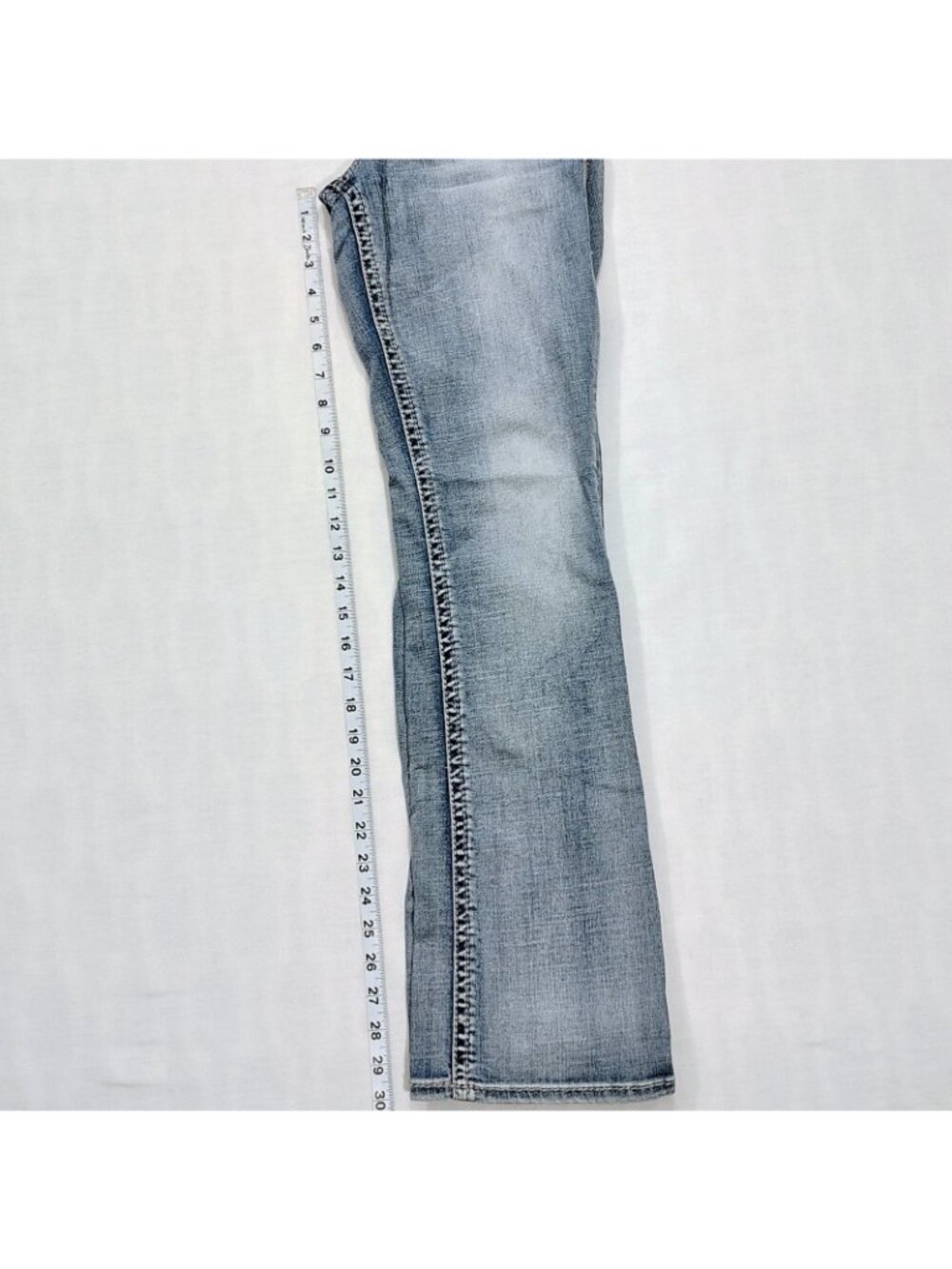 Silver Jeans Suki Womens W28 L31 Western Slim Boot Pants Light Wash Denim Blue - Picture 14 of 16